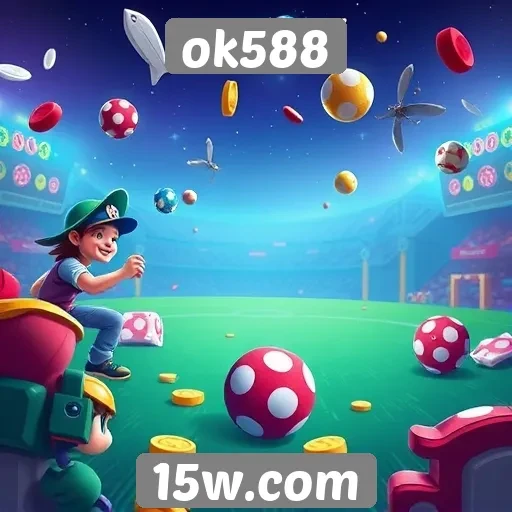 Variedade de jogos disponíveis na plataforma ok588